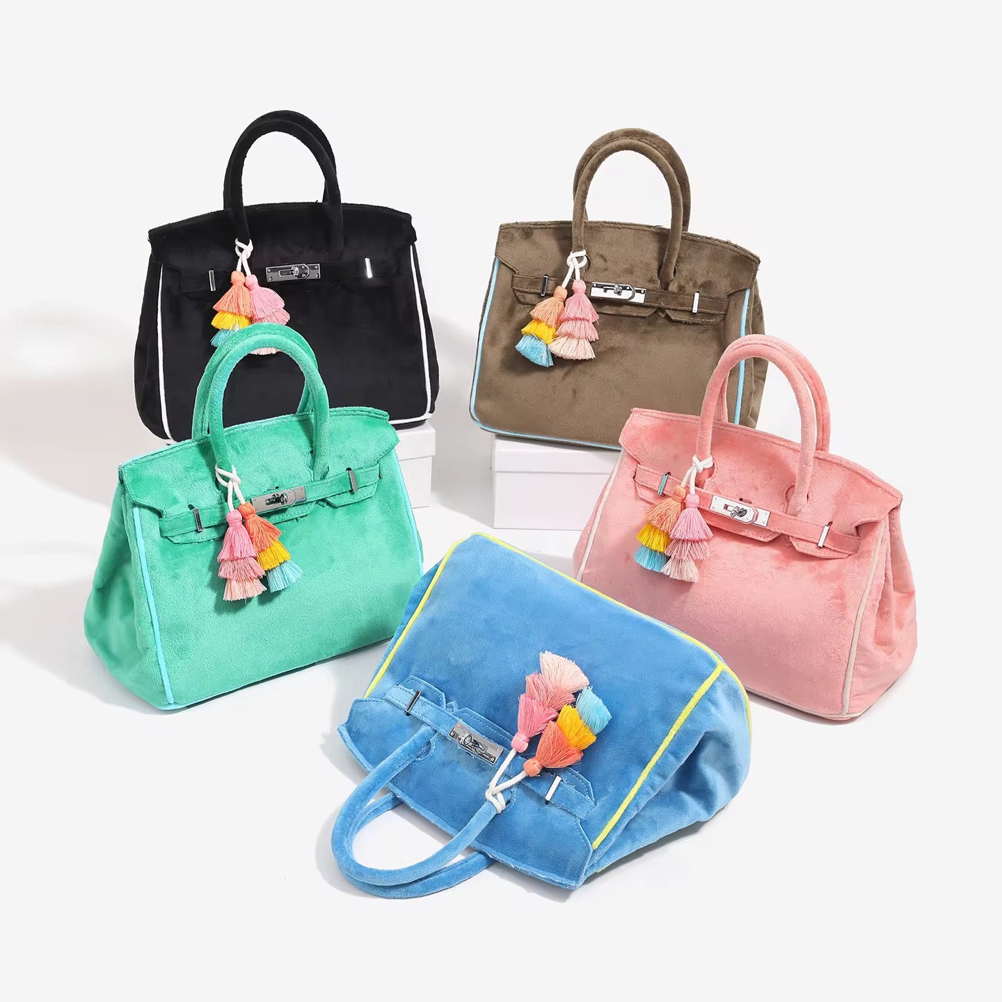 Sac femme velours ￼